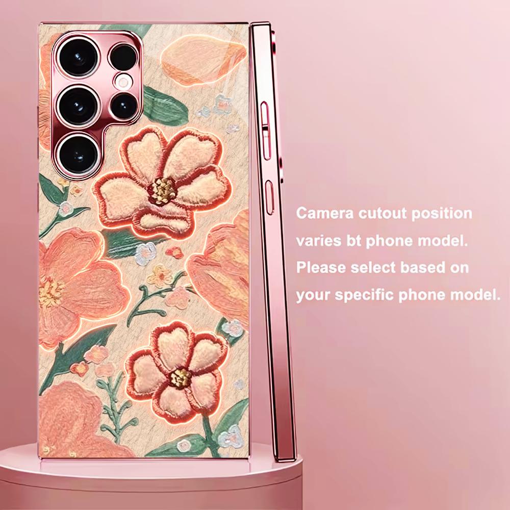 Phone Cases Quad Lock - Glowing Peach Flower Fashion phone case