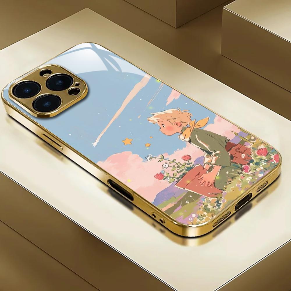 Phone Cases Iphone 14 - INS Mirror Rose Little Prince Phone
