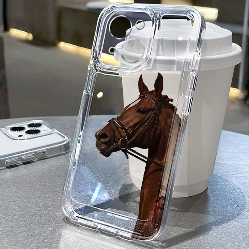 Phone Cases Iphone 14 - Animal Horse Soft Phone Cover Case