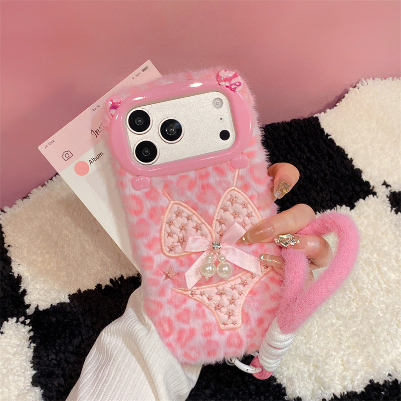 Phone Cases Iphone 14 - Luxury Leopard Print Bikini Pattern Plush
