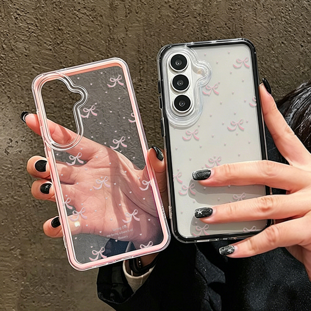Phone Cases Cute - Cute Pink Bow Soft Phone Case