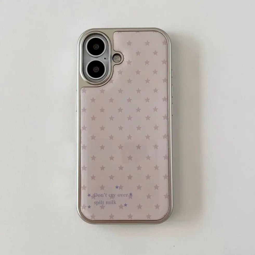 Phone Cases For Girls - Korean Ins Girl Heart Pink Star