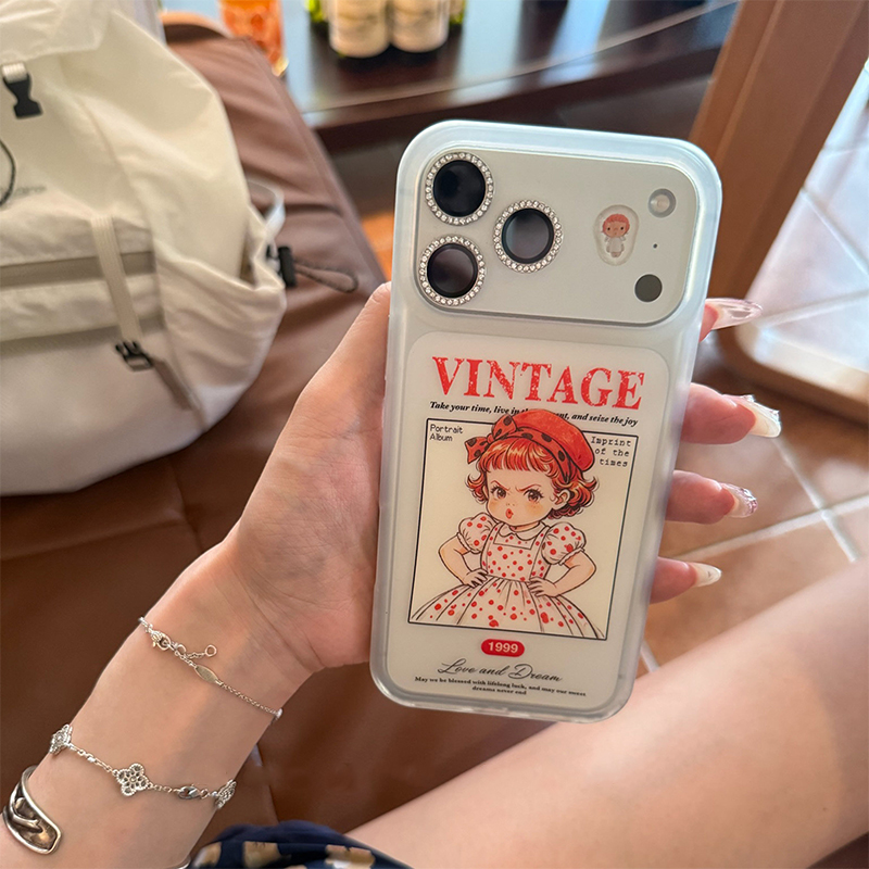 Phone Cases For Girls - Cute Akimbo Pouting Girl Frosted Phone