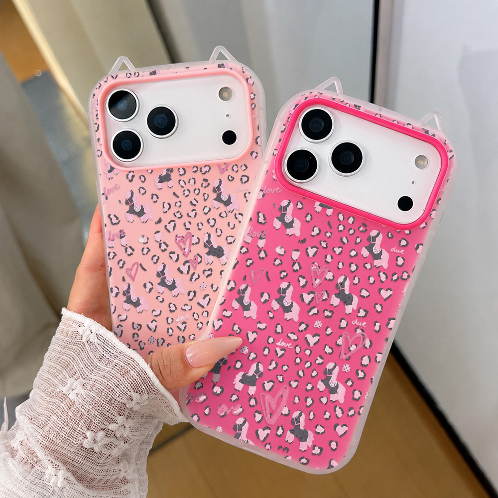 Phone Cases Junk - Pink Leopard Print TPU Phone Case