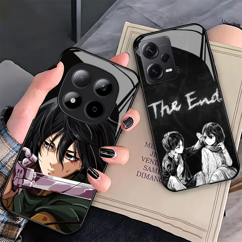 Phone Cases On Shein - A-Attack On T-Titan Mikasa Glass Phone