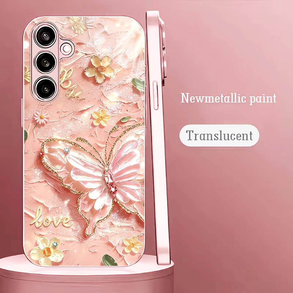 Phone Cases Quad Lock - Pink Glitter Butterfly Fashion phone case