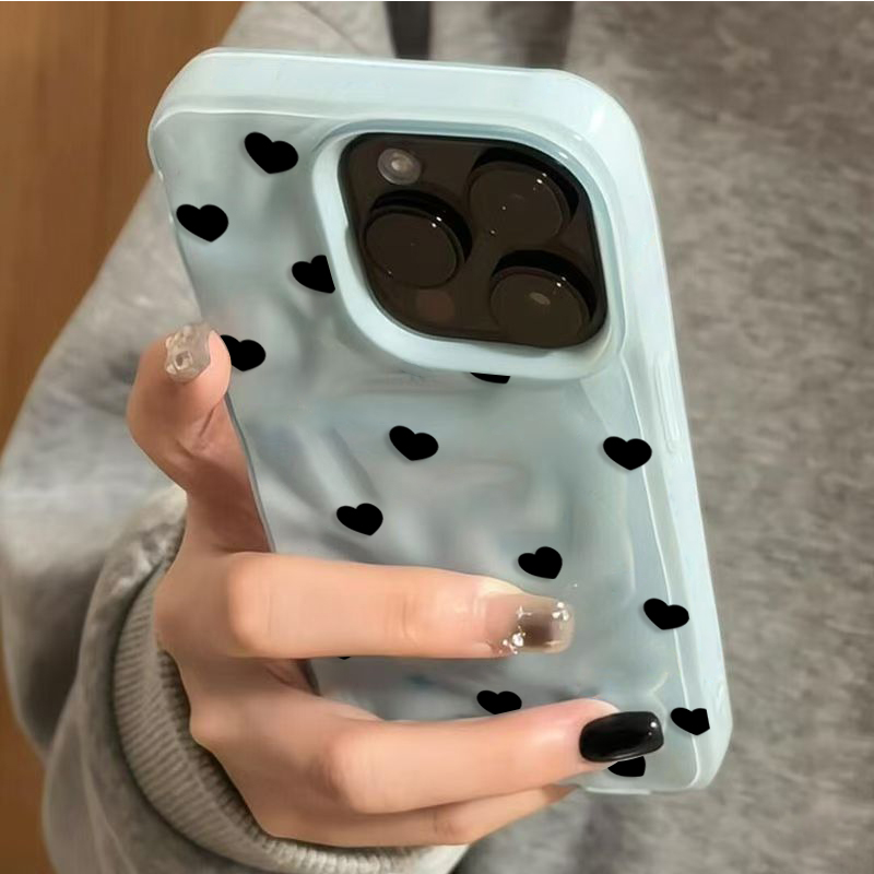 Aesthetic Cute Black Heart Sho - đánh giá và giá Phone Cases Cute