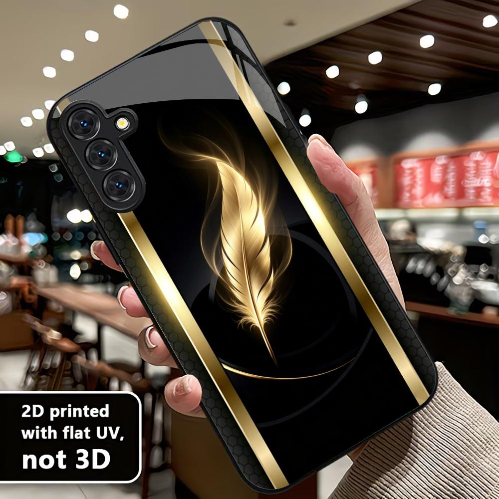 Shiny Golden Feather phone cas - đánh giá và giá Phone Cases Quad Lock