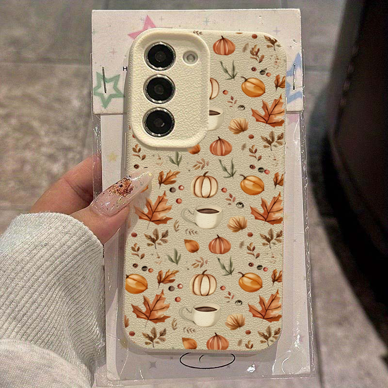 Autumn Pumpkin Coffee Illustra - đánh giá và giá Phone Cases Galaxy S23