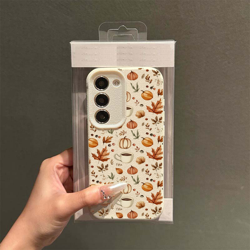 Autumn Pumpkin Coffee Illustra - đánh giá và giá Phone Cases Galaxy S23