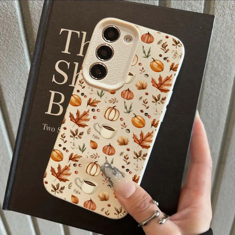 Autumn Pumpkin Coffee Illustra - đánh giá và giá Phone Cases Galaxy S23