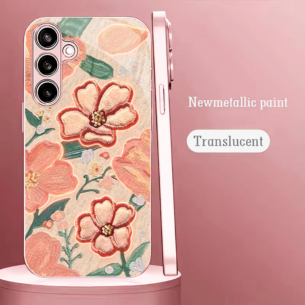 Glowing Peach Flower Fashion p - đánh giá và giá Phone Cases Quad Lock