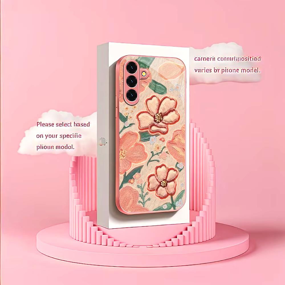 Glowing Peach Flower Fashion p - đánh giá và giá Phone Cases Quad Lock