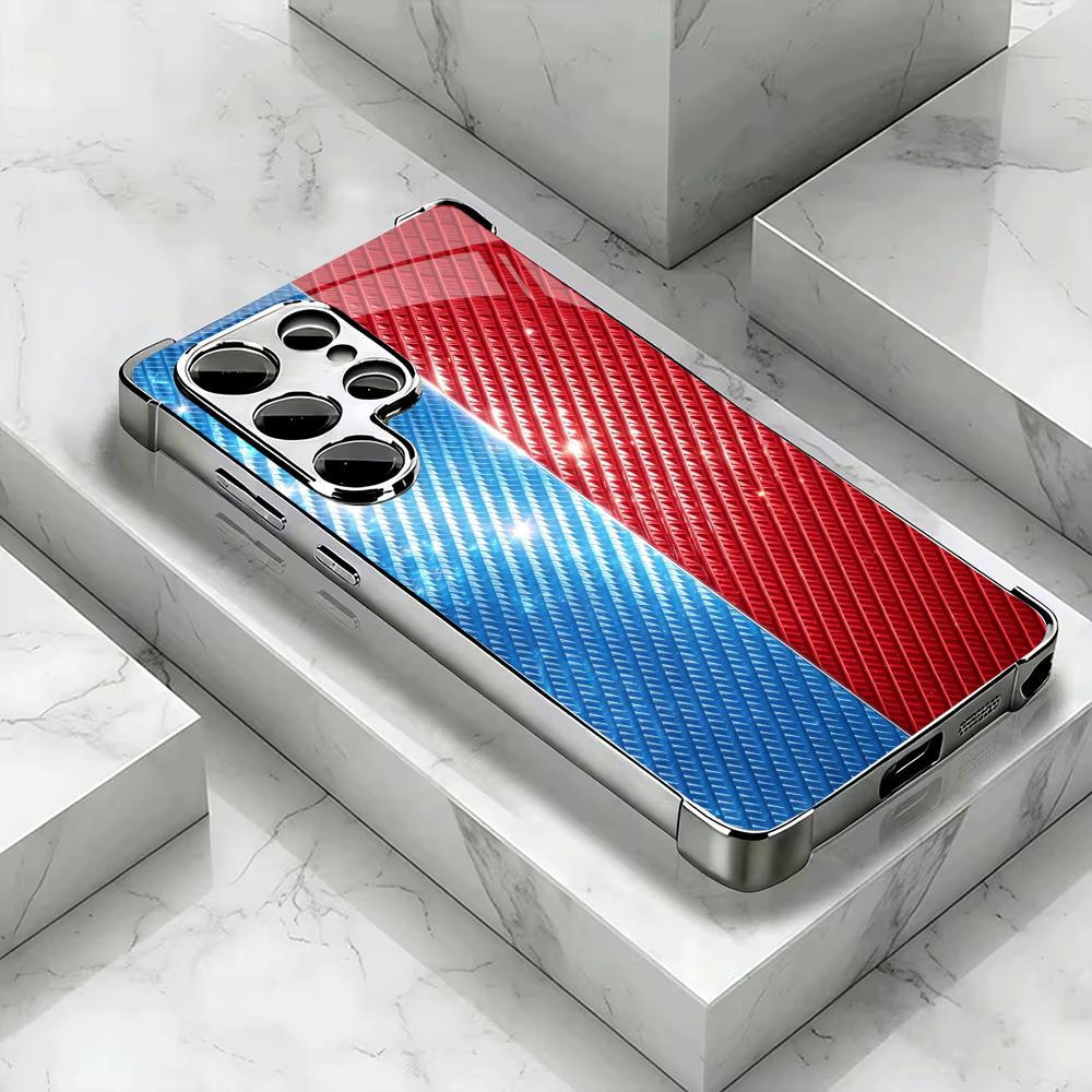 Red and blue carbon fiber phon - đánh giá và giá Phone Cases Quad Lock