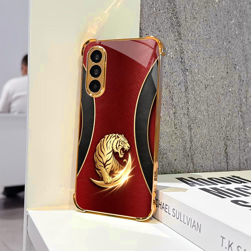 Luxurious Fashion Golden tiger - đánh giá và giá Phone Cases Quad Lock