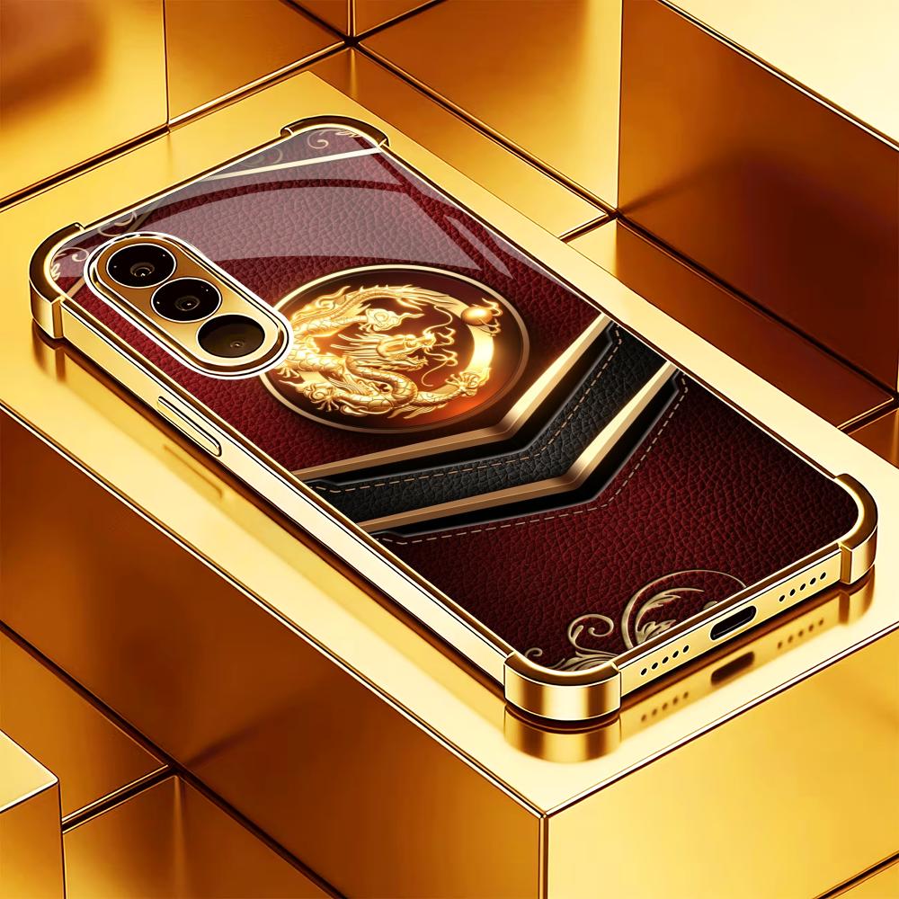 Luxurious dragon pattern phone - đánh giá và giá Phone Cases Quad Lock