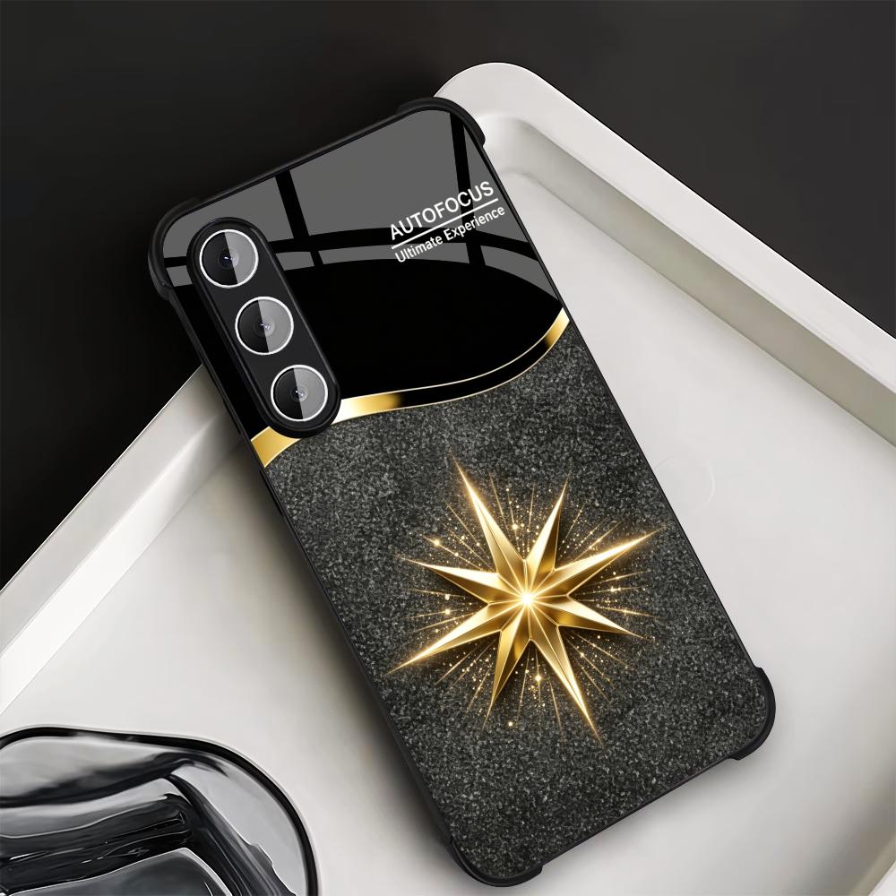 Black Shiny Gold Star phone ca - đánh giá và giá Phone Cases Quad Lock