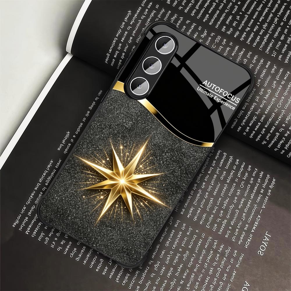 Black Shiny Gold Star phone ca - đánh giá và giá Phone Cases Quad Lock