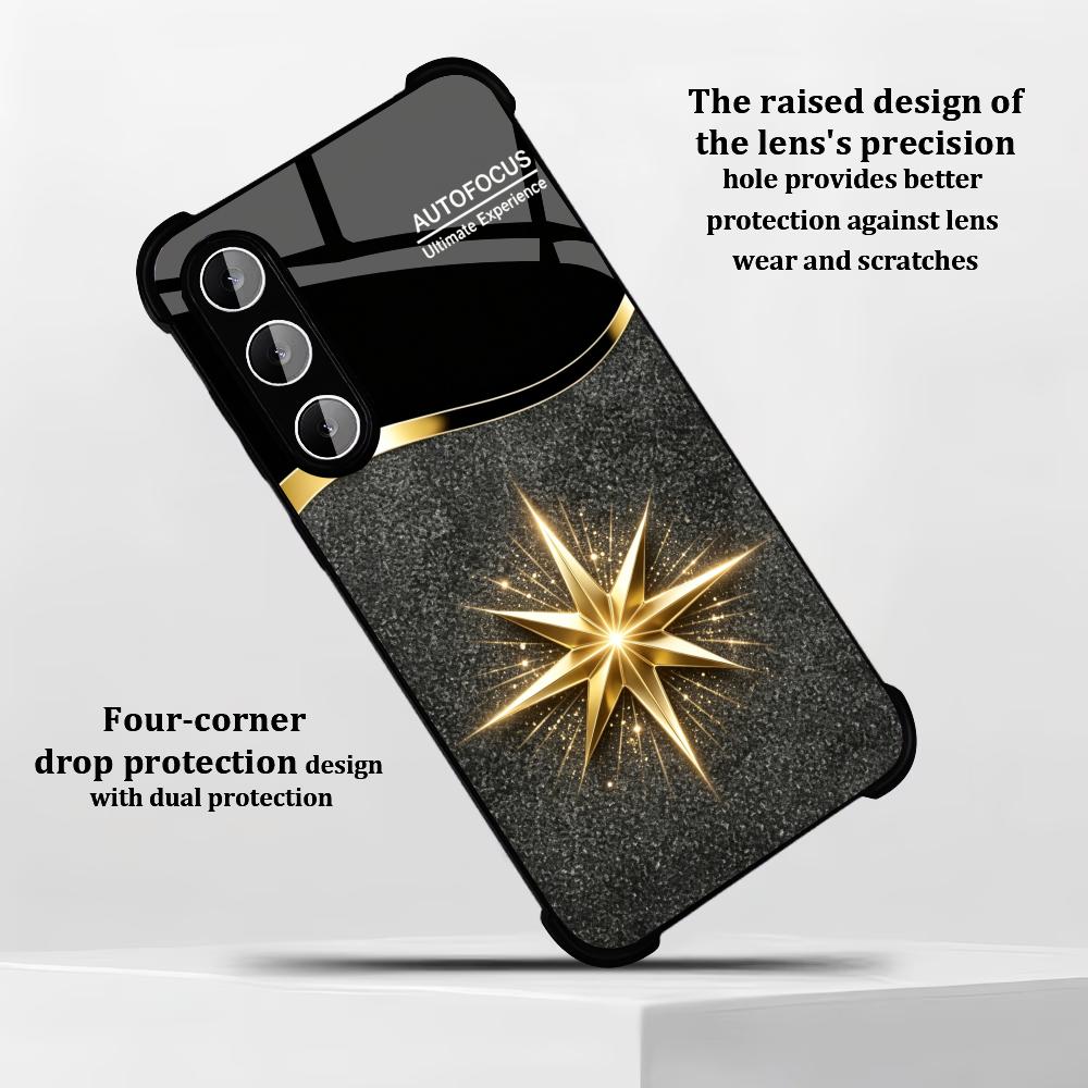 Black Shiny Gold Star phone ca - đánh giá và giá Phone Cases Quad Lock