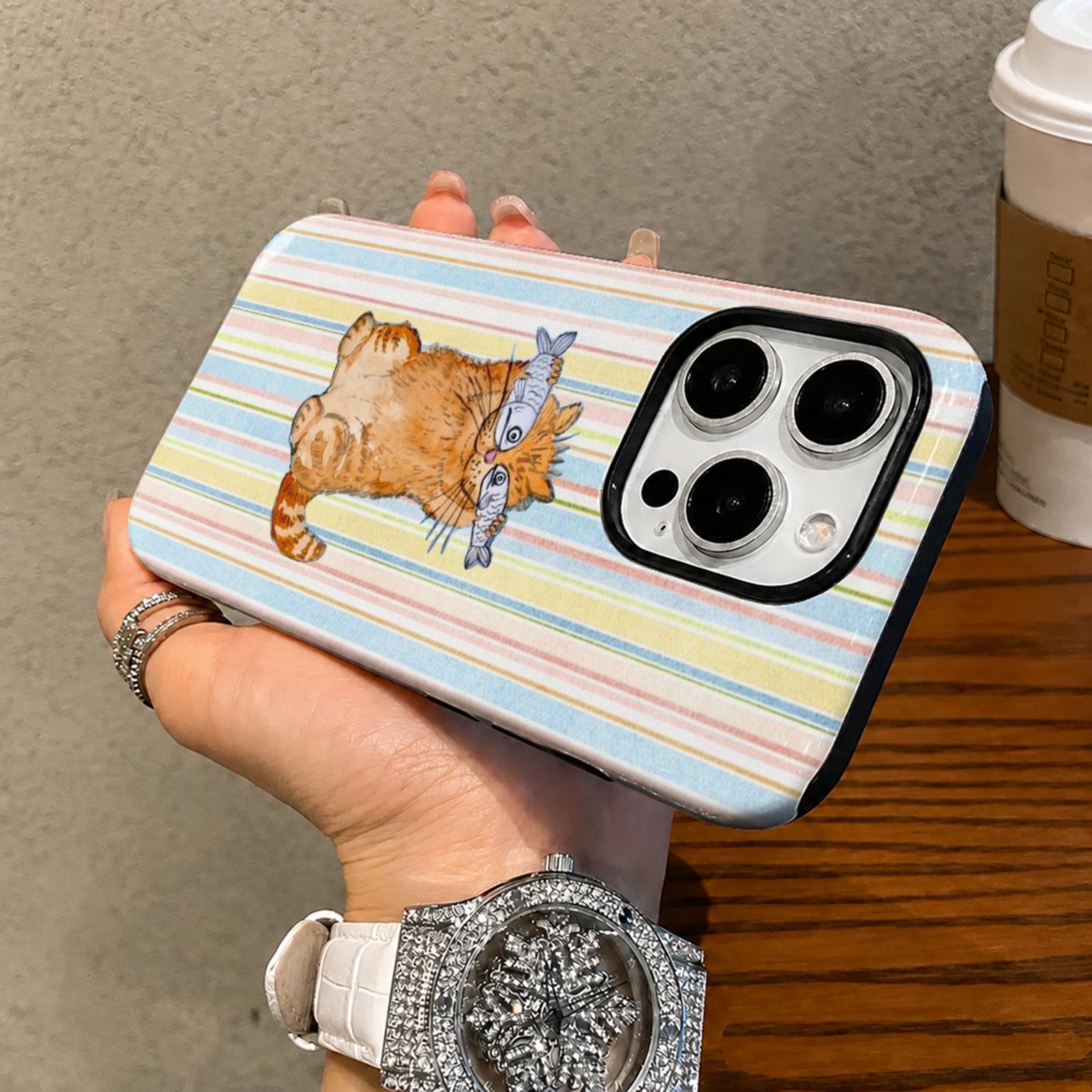Cute Striped Pattern Phone Cas - đánh giá và giá Phone Cases Cute