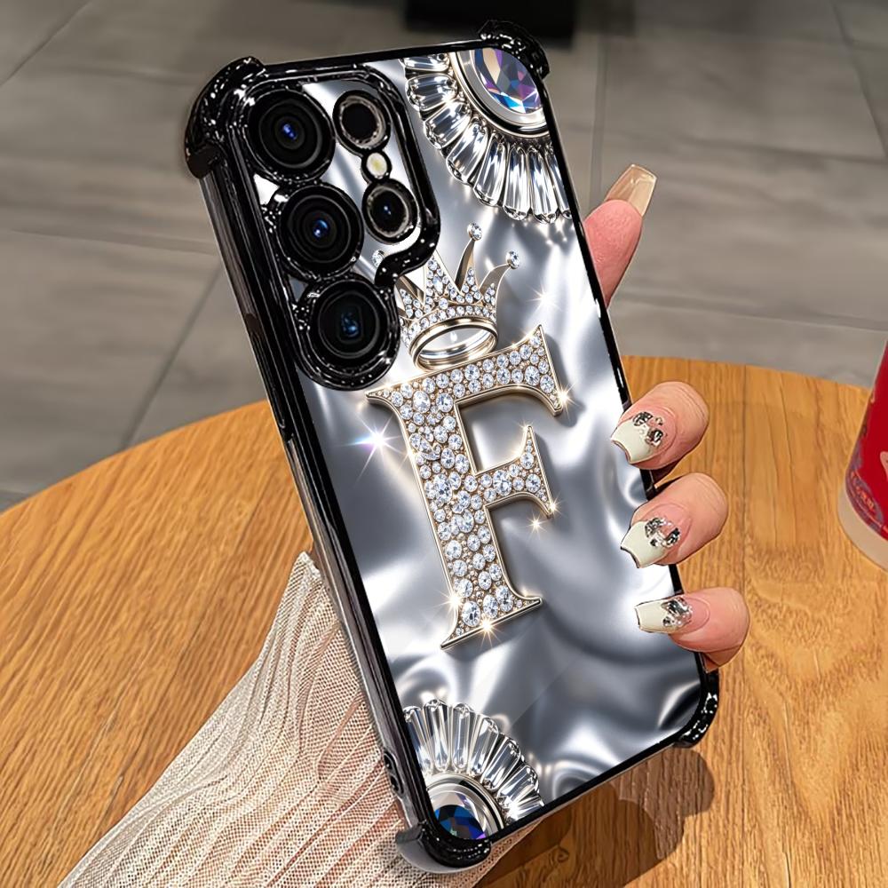 Luxury Diamond Letter F phone  - đánh giá và giá Phone Cases Quad Lock