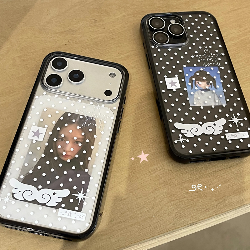 Ins Korean Girl Polka Dots Win - đánh giá và giá Phone Cases For Girls