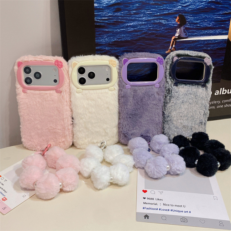 Luxury Solid Colors Furry Plus - đánh giá và giá Phone Cases Iphone 14