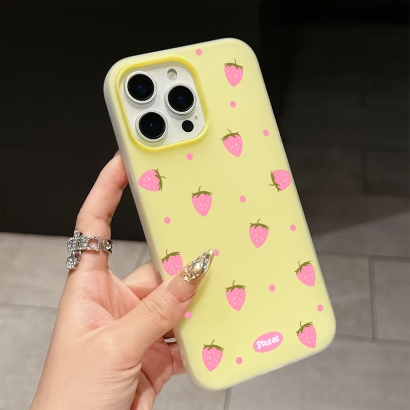 Sweet Pink Strawberry Pattern  - đánh giá và giá Phone Cases Iphone 14