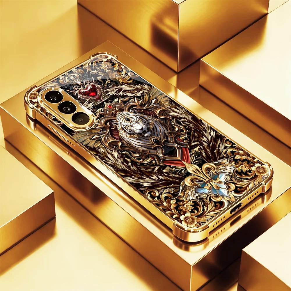 Floral Golden Tiger fashion ph - đánh giá và giá Phone Cases Quad Lock