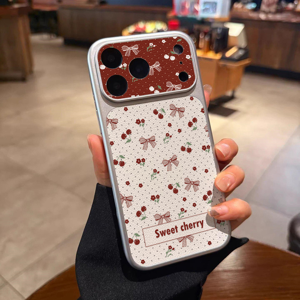 Sweet Cherry Bow Leather Phone - đánh giá và giá Phone Cases Cute