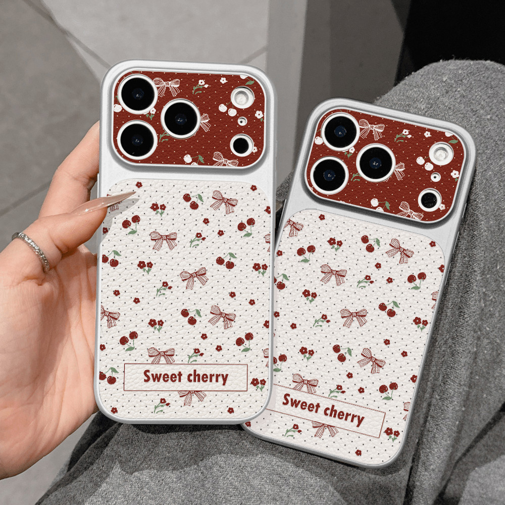 Sweet Cherry Bow Leather Phone - đánh giá và giá Phone Cases Cute