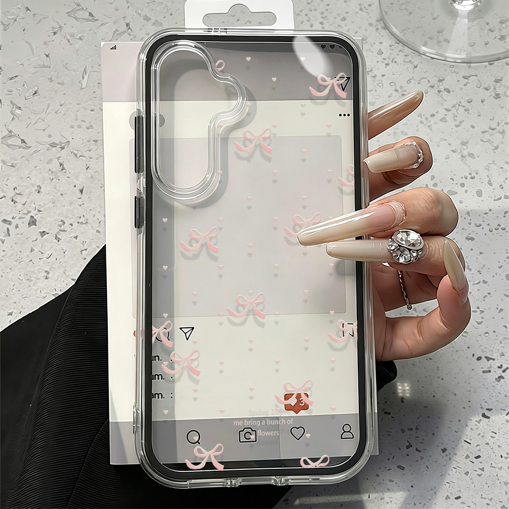 Cute Pink Bow Soft Phone Case  - đánh giá và giá Phone Cases Cute