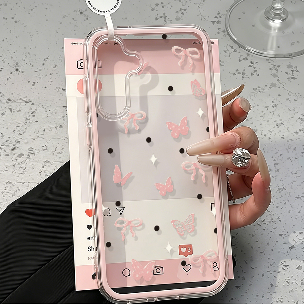 Cute Pink Bow Soft Phone Case  - đánh giá và giá Phone Cases Cute
