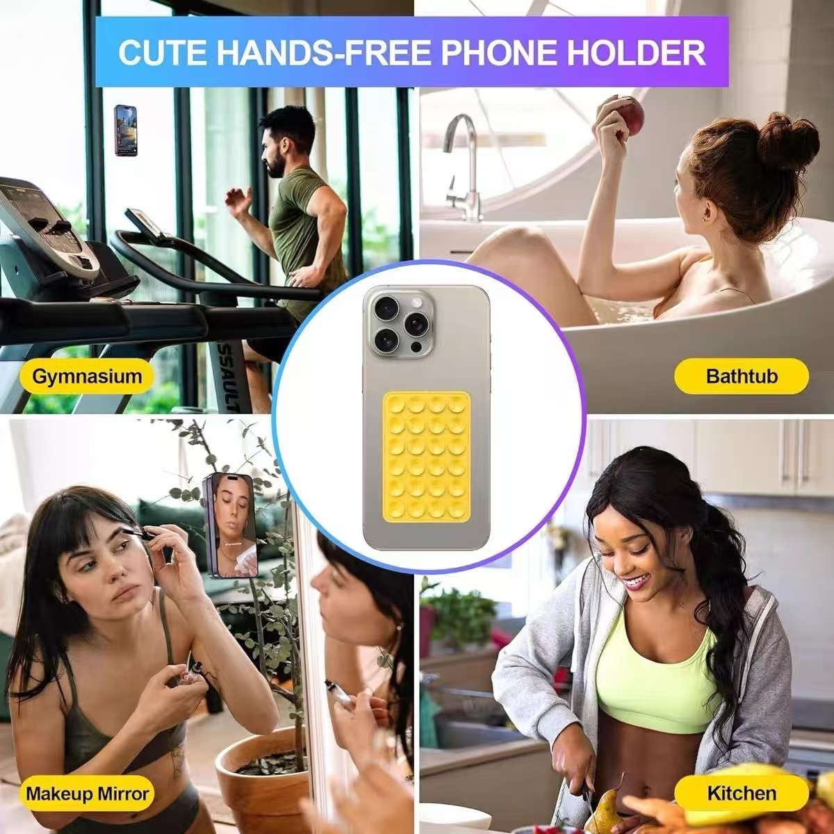 Multi functional silicone suct - đánh giá và giá Phone Cases Holder
