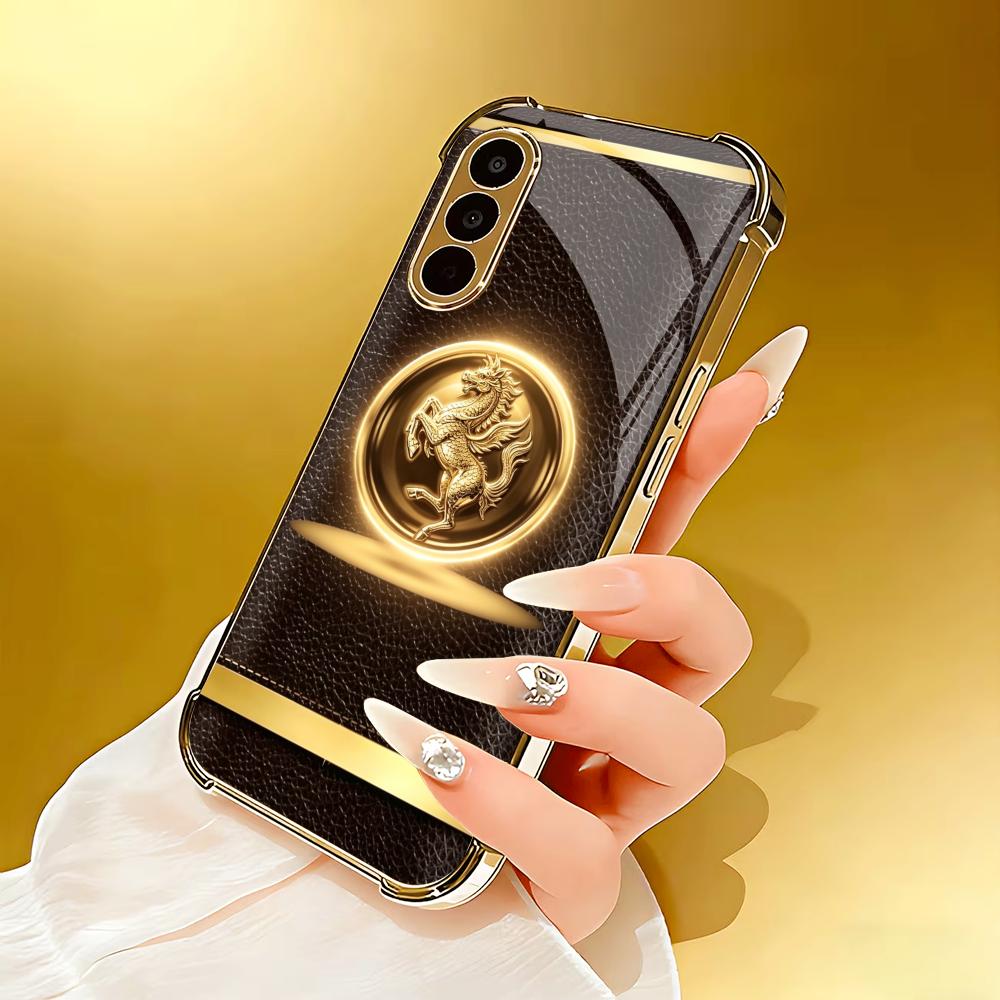 High-end Brown gold horse phon - đánh giá và giá Phone Cases Quad Lock