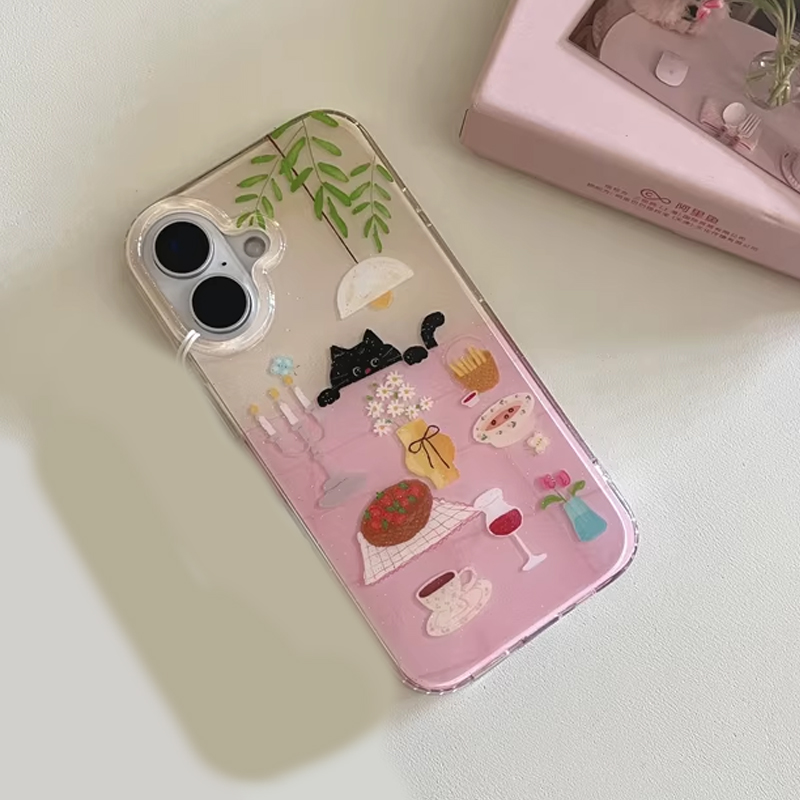 Ins Girl Cute Dining Table Lit - đánh giá và giá Phone Cases For Girls
