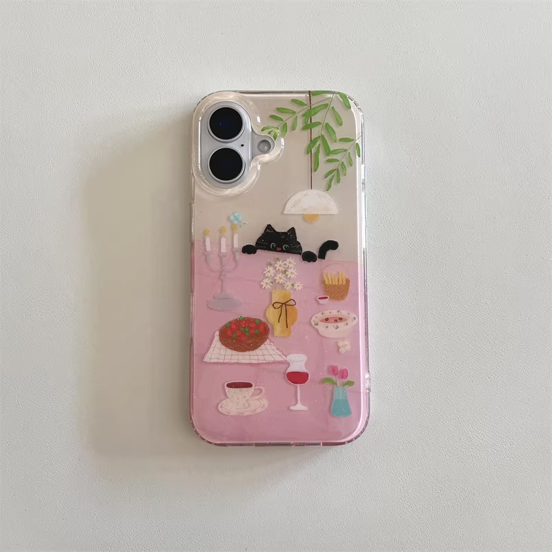 Ins Girl Cute Dining Table Lit - đánh giá và giá Phone Cases For Girls