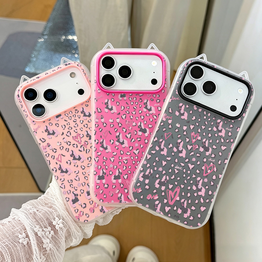 Pink Leopard Print TPU Phone C - đánh giá và giá Phone Cases Junk