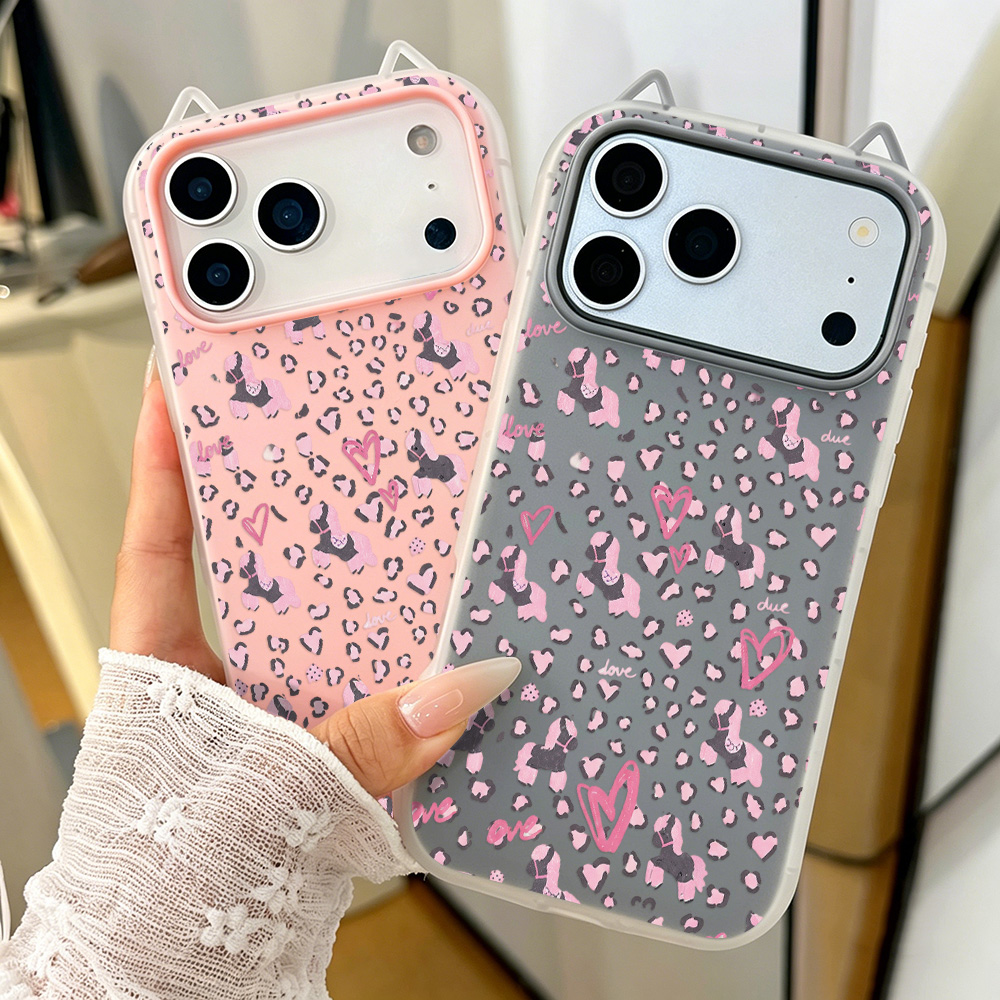 Pink Leopard Print TPU Phone C - đánh giá và giá Phone Cases Junk