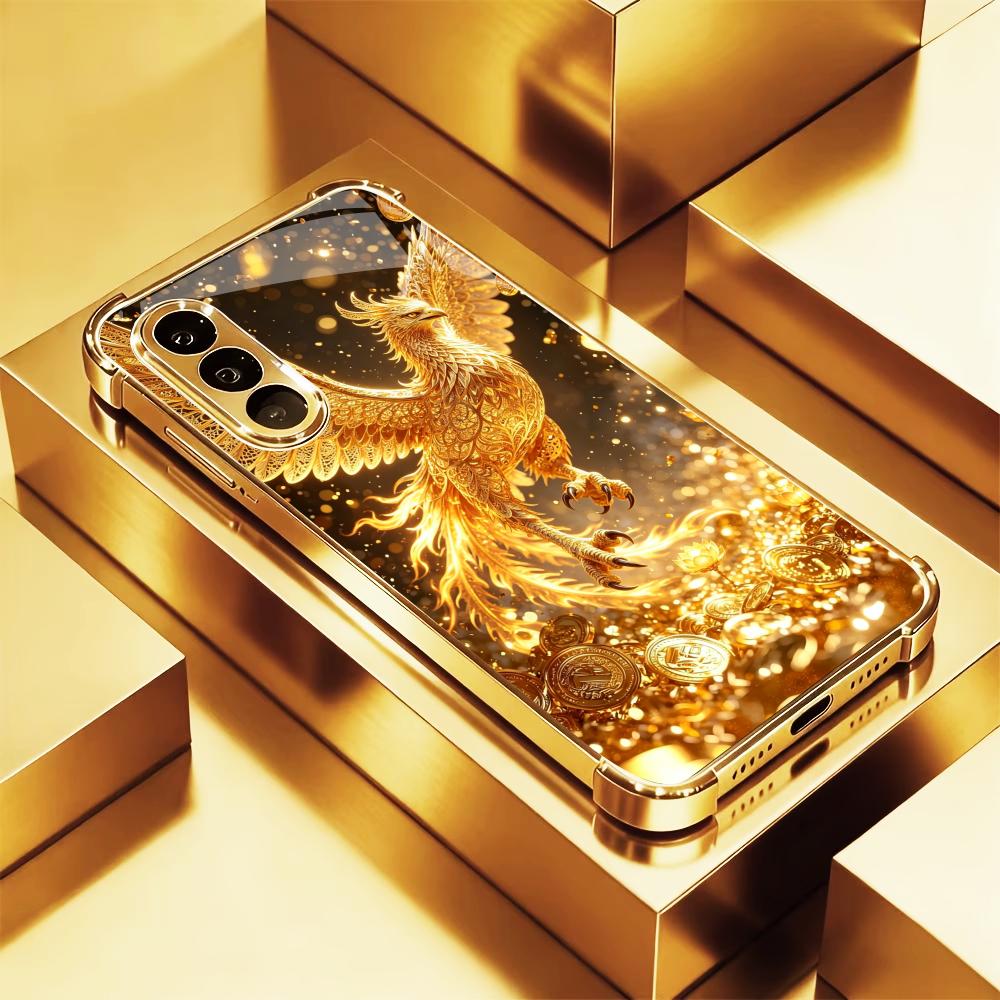 Luxurious Golden Bird phone ca - đánh giá và giá Phone Cases Quad Lock