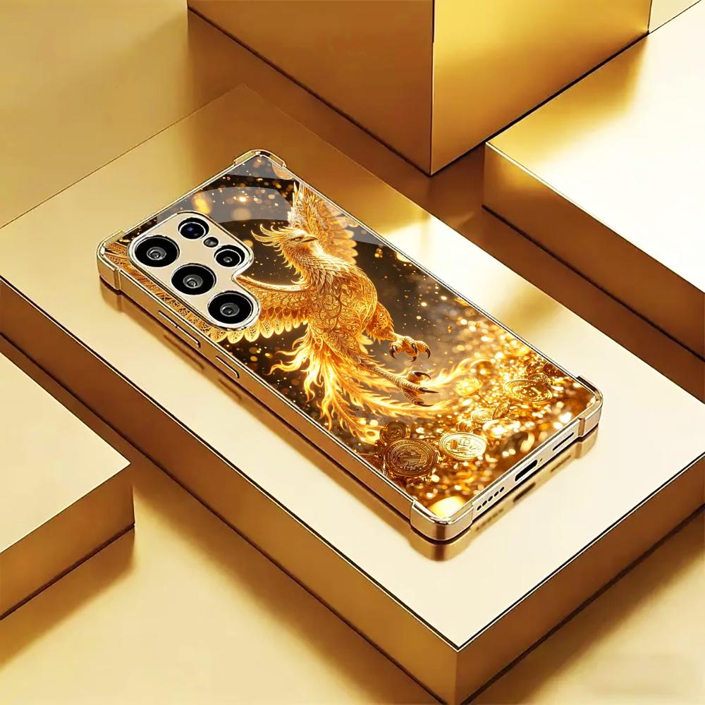 Luxurious Golden Bird phone ca - đánh giá và giá Phone Cases Quad Lock