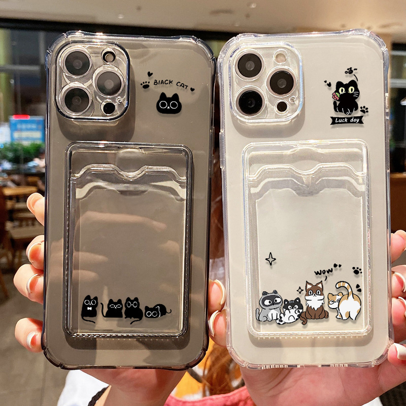 Cute Black Cat Phone Case For  - đánh giá và giá Phone Cases Holder