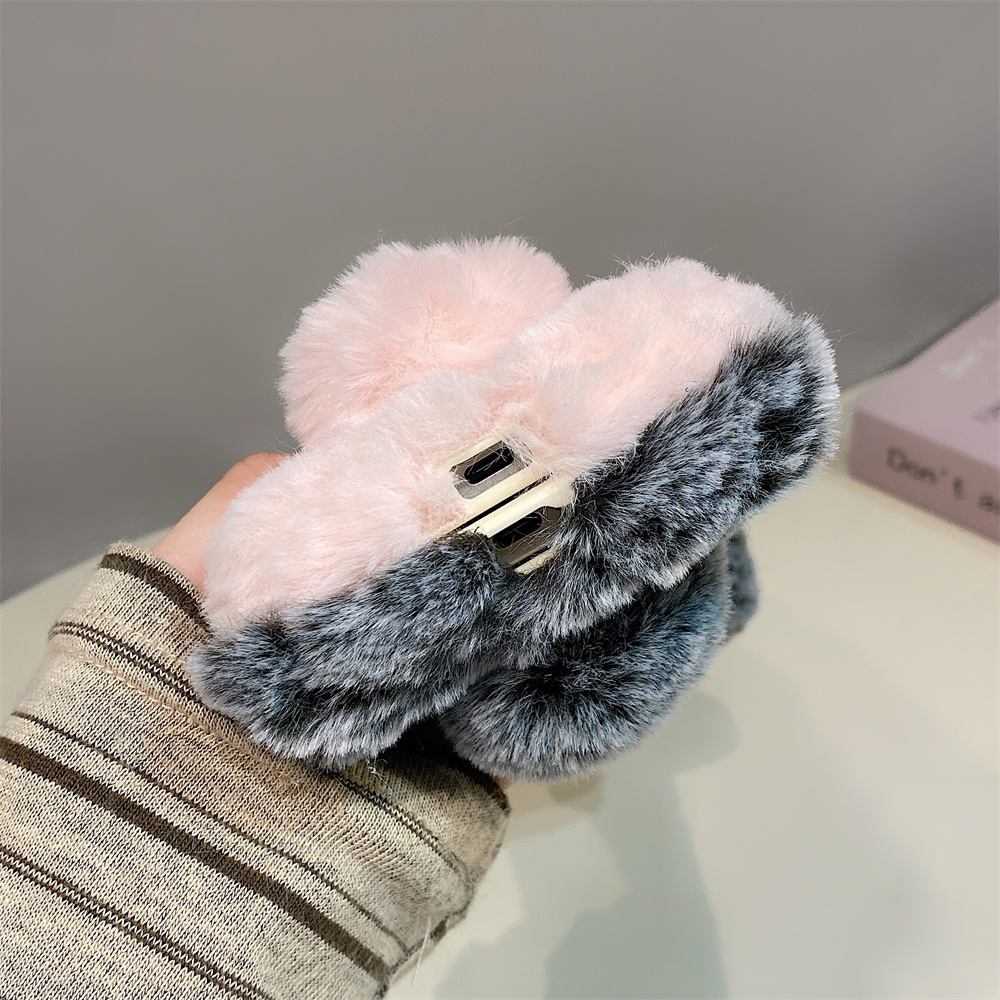 Cute Rabbit Ears Fluffy Stand  - đánh giá và giá Phone Cases Cute
