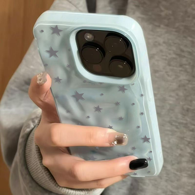 Minimalist Gray-Blue Star Wave - đánh giá và giá Phone Cases Junk