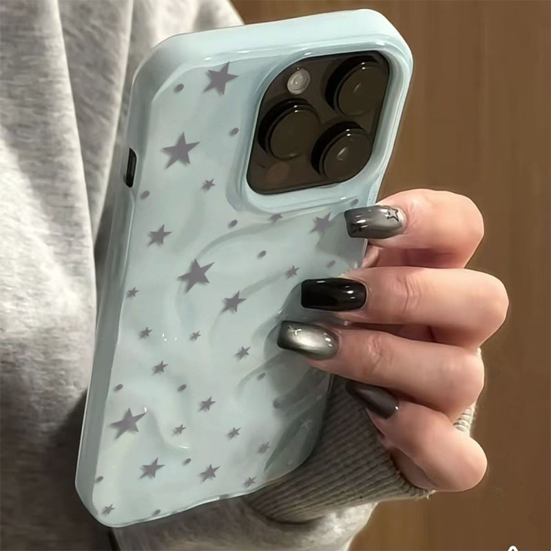 Minimalist Gray-Blue Star Wave - đánh giá và giá Phone Cases Junk