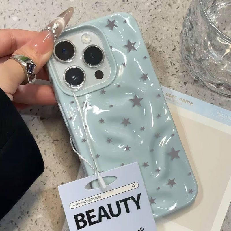 Minimalist Gray-Blue Star Wave - đánh giá và giá Phone Cases Junk